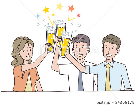 ビールとビジネスマンとOL ビールとビジネスマンとOL 54306179