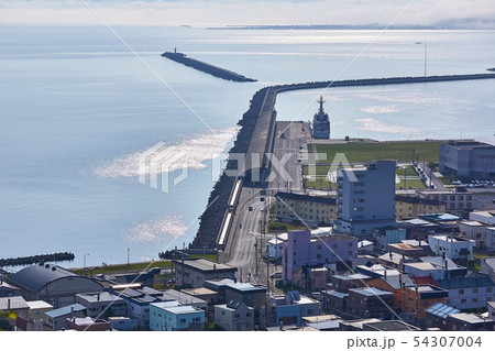 北海道　稚内公園からの稚内市街の眺め 54307004