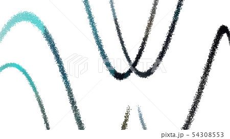 CGパーティクル　曲線上に歪むボールシート 54308553