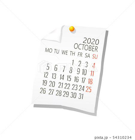 2020 October calendar 2020 October calendar 54310234