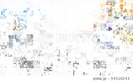 CGアブストラクト　サイケデリックな背景　白色 54310243