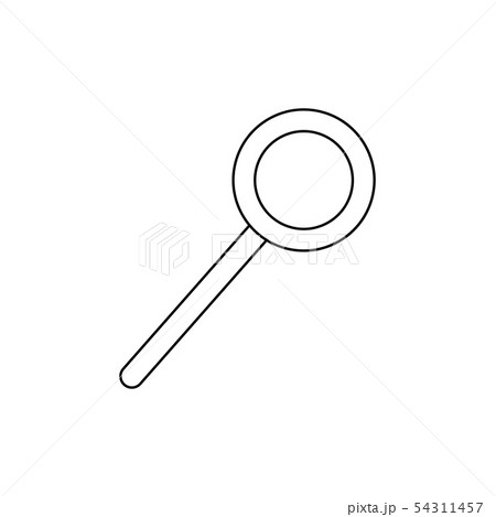 Otline magnifying glass icon isolated. Simple 54311457