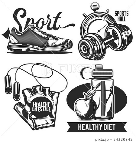 Set of sport emblems, labels, badges, logos. 54320345