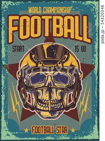 illustration of a skull wth the helmet illustration of a skull wth the helmet 54320346