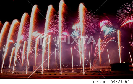 京都芸術花火２０１９　ワイドスターマイン 54321464