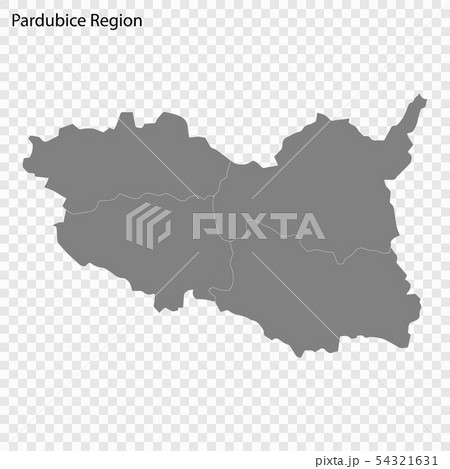 High quality map is a region of Czech republic High quality map is a region of Czech republic 54321631