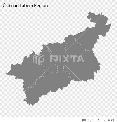High quality map is a region of Czech republic High quality map is a region of Czech republic 54321634