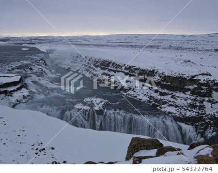 The impressive Gullfoss waterfall in Iceland 54322764