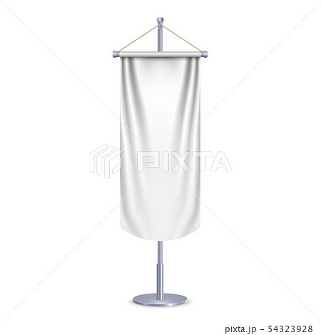 Empty 3D Long Pennant . Vector illustration 54323928