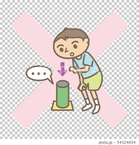 夏　正しい花火のあそびかた　顔や手を出さない 54324054