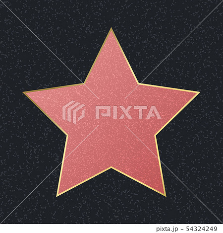 Walk of Fame Empty Pink Star. Vector Walk of Fame Empty Pink Star. Vector 54324249