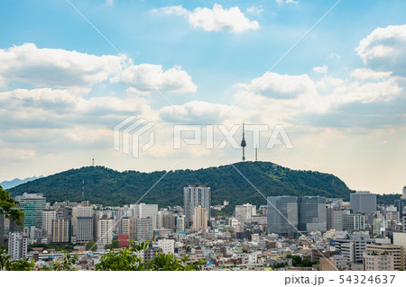 ソウル 韓国 風景の写真素材