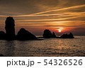 日の出 人 雲 54326526