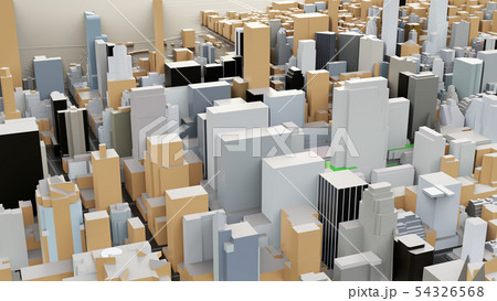 3D futuristic city architecture 3D futuristic city architecture 54326568