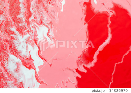 Acrylic Fluid Art. Pink and red waves and whites Acrylic Fluid Art. Pink and red waves and whites 54326970