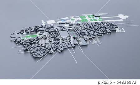 3D futuristic city architecture 3D futuristic city architecture 54326972