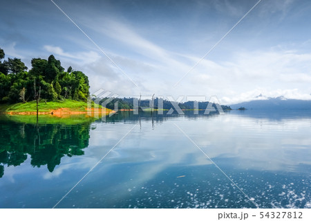 Morning on Cheow Lan Lake, Khao Sok National Park, 54327812