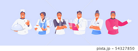 Hotel or restaurant staff vector 54327850