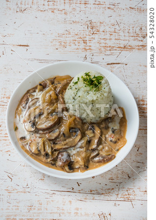 ロシア料理ストロガノフ Russian style stew (stroganoff) 54328020