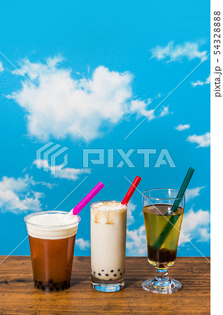 タピオカアイスティー タピオカドリンク Asian style Tapioca bubble tea タピオカアイスティー タピオカドリンク Asian style Tapioca bubble tea 54328888