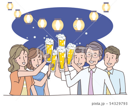 ビールとビジネスマンとOL 54329793