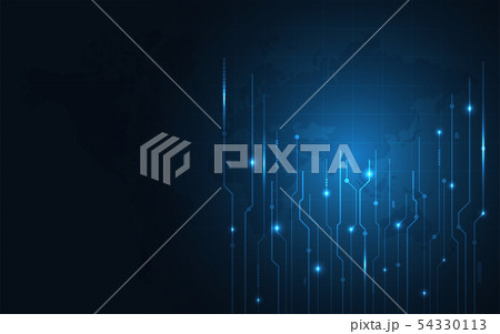 Vector Abstract futuristic circuit board. Hi-tech. 54330113