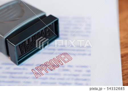 Document that has been stamped printed on Approved Document that has been stamped printed on Approved 54332685