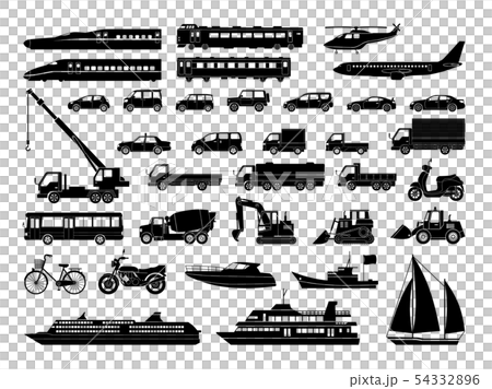 Vehicles icon set 54332896