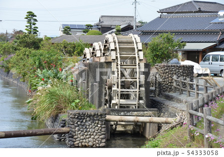 三連水車(福岡県朝倉市)日本最古の実働する水車 三連水車(福岡県朝倉市)日本最古の実働する水車 54333058