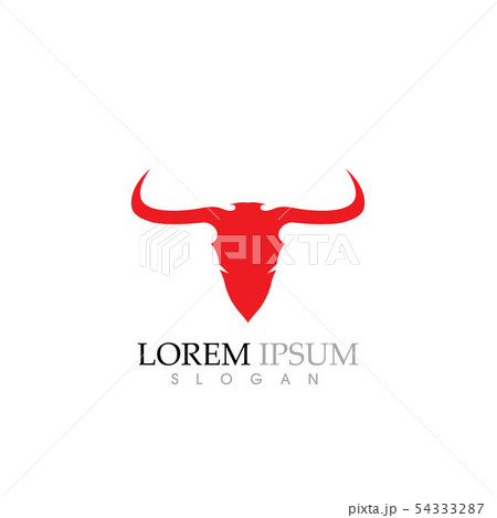 Cow Logo Template vector icon 54333287