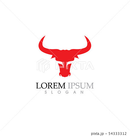 Cow Logo Template vector icon Cow Logo Template vector icon 54333312