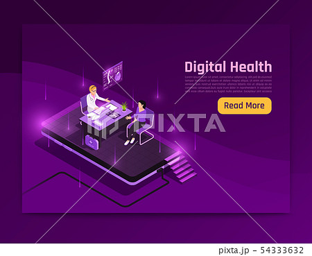 Isometric Digital Health Webpage 54333632