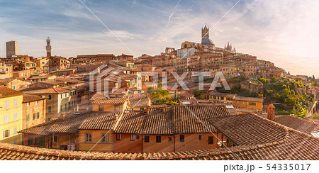 Siena at sunset, Tuscany, Italy Siena at sunset, Tuscany, Italy 54335017