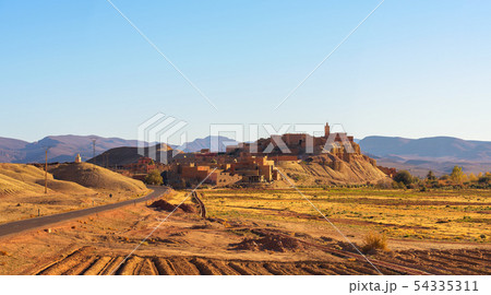 Ait Benhaddou in Morocco with Atlas Mountains in the background 54335311