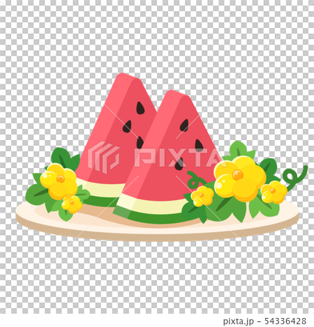 西瓜（スイカ）のイラスト 54336428