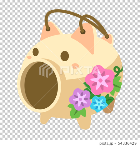 ブタの蚊取り線香（蚊取り豚）のイラスト 54336429