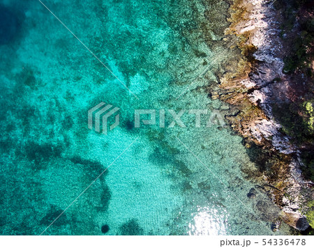 aerial view of croatia coast line 54336478