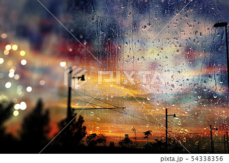 Storm and cloudy sky Storm and cloudy sky 54338356