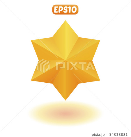 Bright gold star 54338881