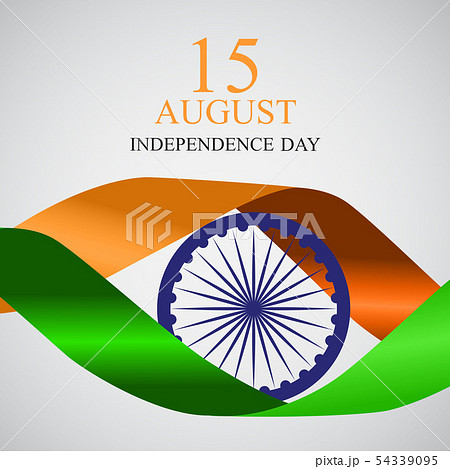 15th August India Independence Day celebration background. Vector Illustration 15th August India Independence Day celebration background. Vector Illustration 54339095