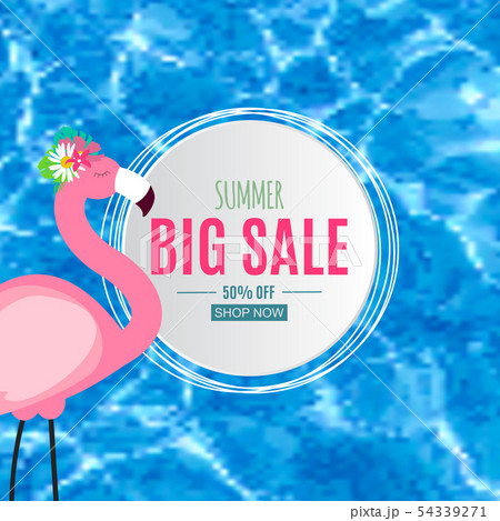 Abstract Summer Sale Background. Vector Illustration 54339271