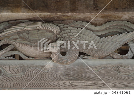 信州 上諏訪 諏訪神社上社 入口御門の彫刻 立川流の藤森廣八の彫刻 全国の諏訪神社の総本山 信州 上諏訪 諏訪神社上社 入口御門の彫刻 立川流の藤森廣八の彫刻 全国の諏訪神社の総本山 54341061