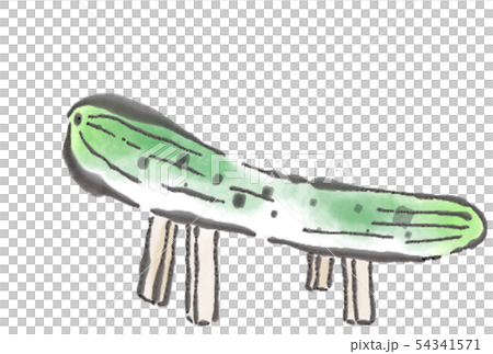 絵手紙風 胡瓜 絵手紙風 胡瓜 54341571