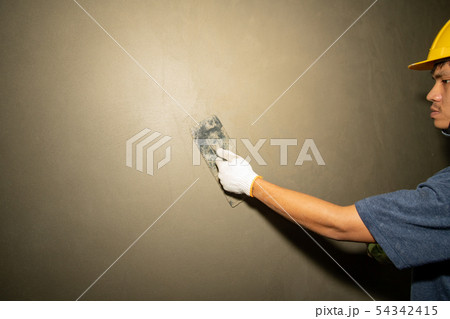Plastering in wall plastering in the building 54342415