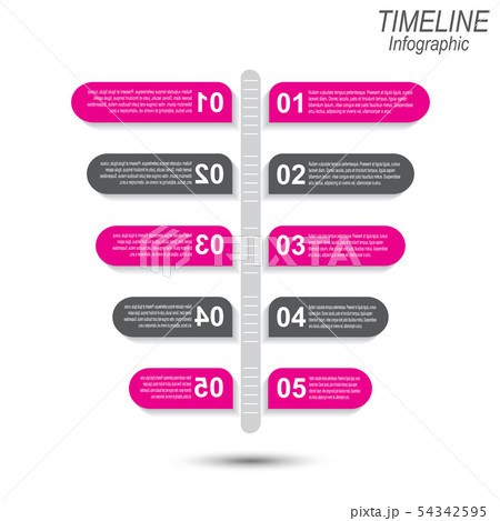 Time line Info-graphic design template. Time line Info-graphic design template. 54342595