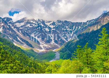 穂高連峰【長野県上高地】 54343111