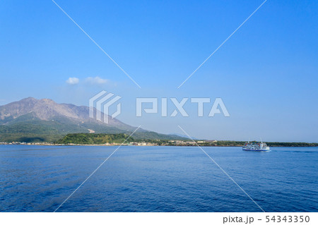 桜島と桜島フェリー 桜島と桜島フェリー 54343350