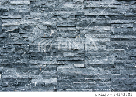 Slate stone wall background texture Decorative masonry 54343503