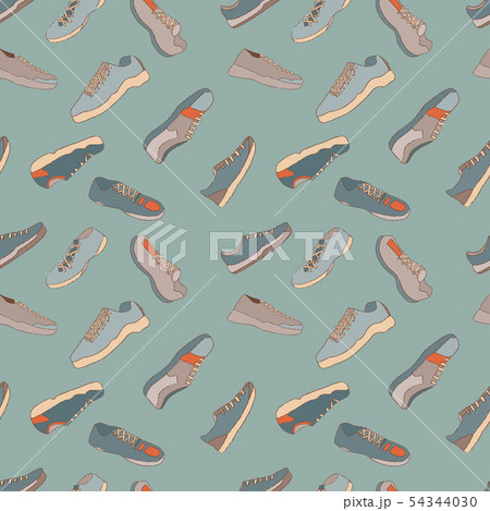 Sport shoes sneakers seamless pattern Sport shoes sneakers seamless pattern 54344030