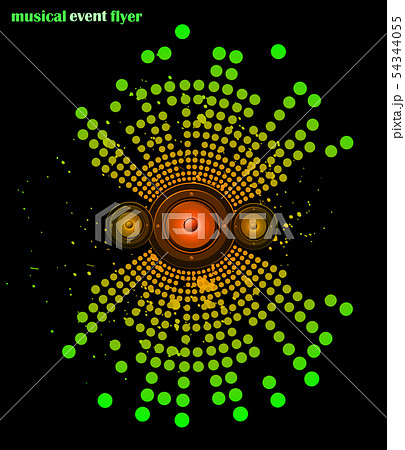 Disco club flyer. 54344055